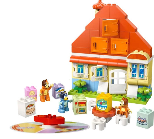 LEGO CASA DA FAMÍLIA DA BLUEY COM JOGO DE MEMÓRIA 10459