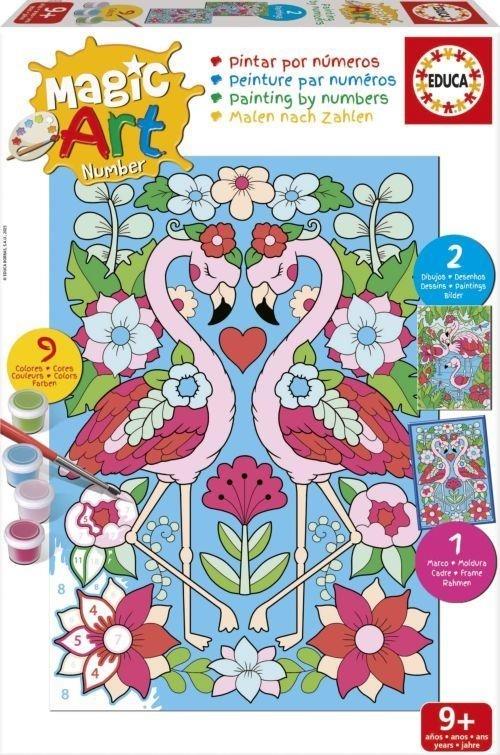 EDUCA - NUMBER ART - FLAMINGOS 20408