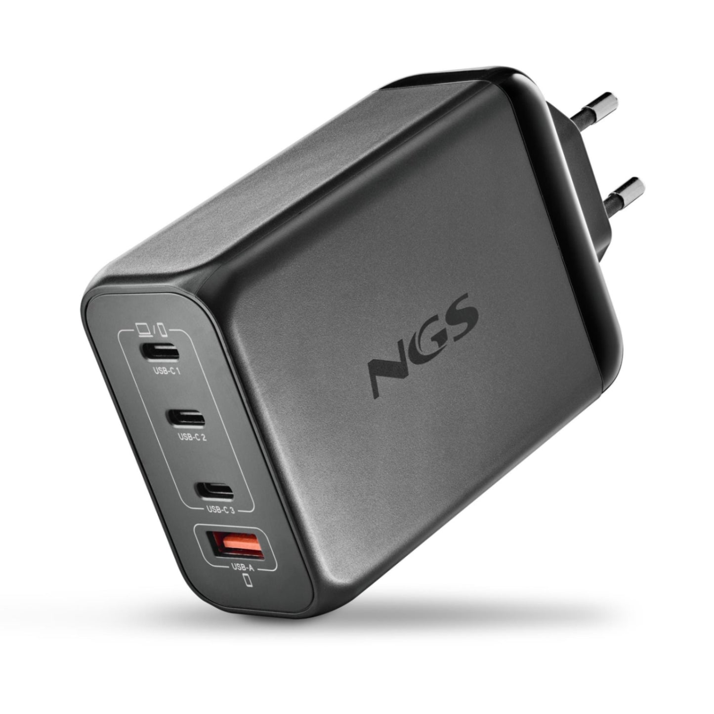 NGS - CARREGADOR DE PAREDE 240W COM 4 PORTAS: 3 USB-C + 1 USB-A BUD240W