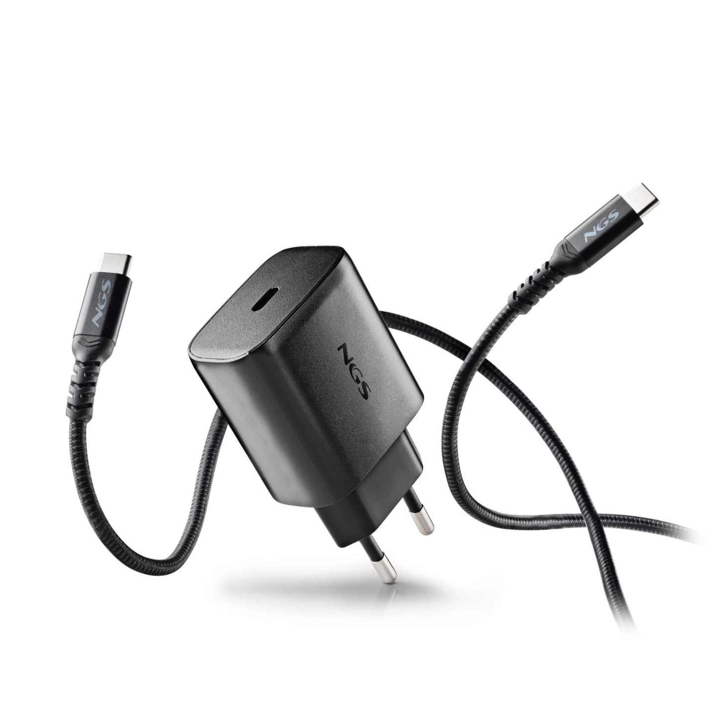 NGS - CARREGADOR DE PAREDE 45W COM SAÍDA USB-C E CABO USB-C-USB-C DE 1,5M BUD45W-C