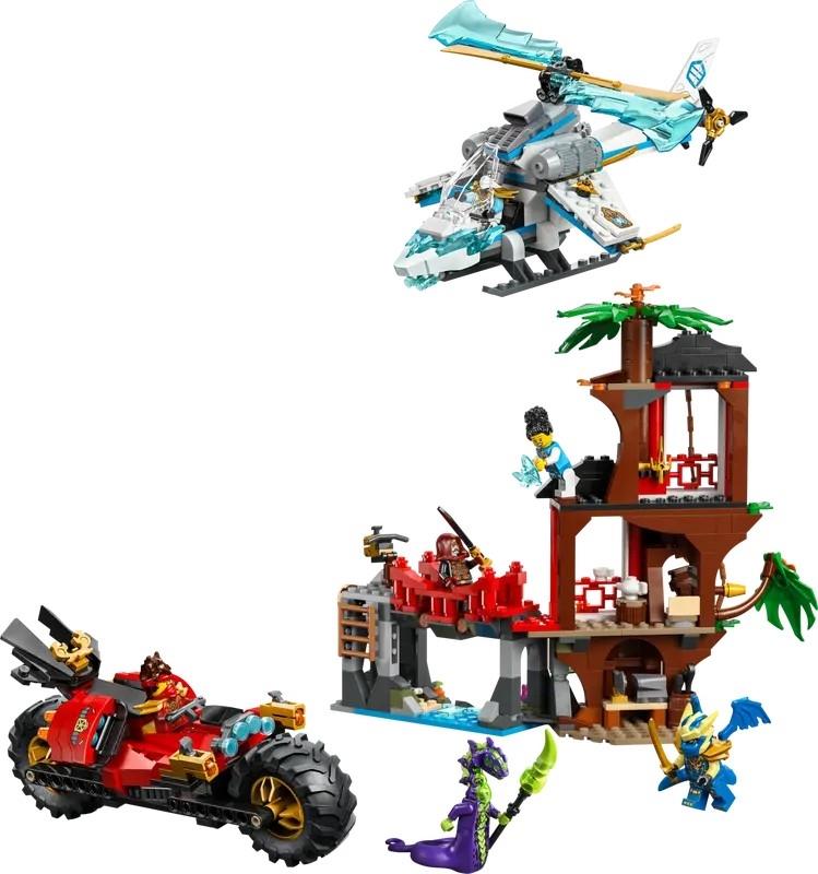 LEGO - BATALHA NA CASA DA ÁRVORE COM VEÍCULOS NINJA 71857