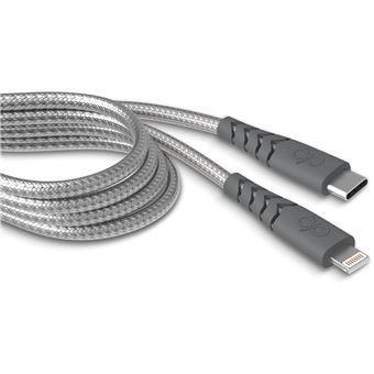 FORCE POWER - CABO USB-C /LIGHTNING ULTRA REFORçADO 2M 3 AMP F140251
