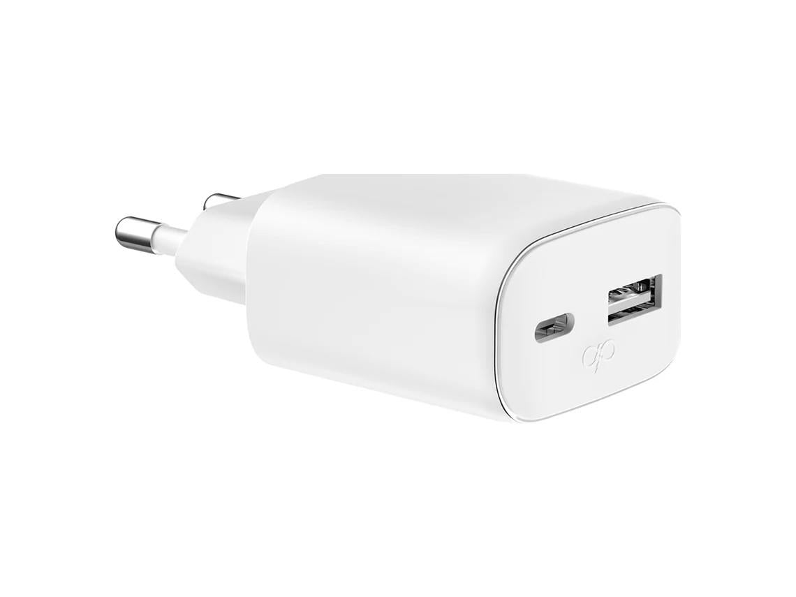 FORCE POWER - CARREGADOR USB-C 45W GAN 1 USB-C + USB-A BRANCO F153231