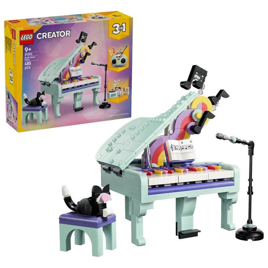 LEGO - PIANO DE DECORAÇÃO MUSICAL COM GATO 31392