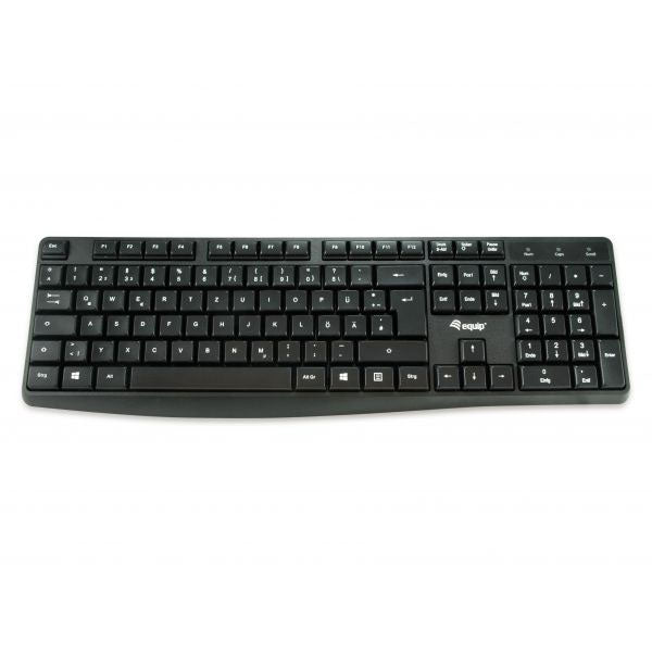 EQUIP LIFE TECLADO STANDARD 105 TECLAS USB BLACK