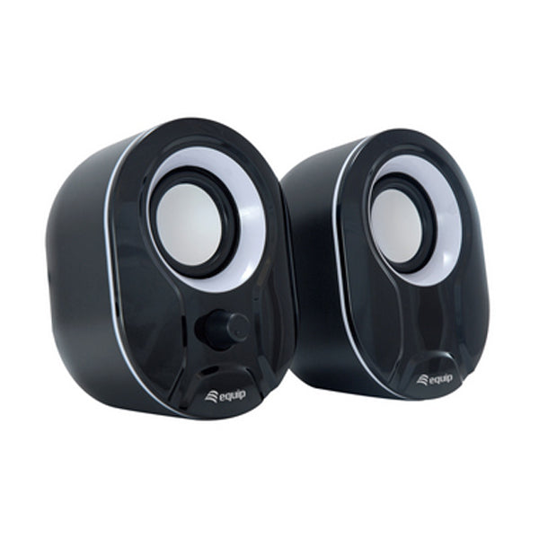 EQUIP LIFE MINI COLUNAS 6W USB CONTROLO SOM PRETO/BRANCO