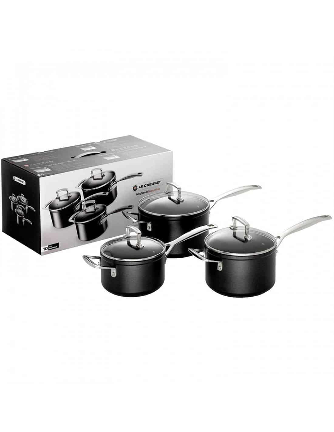 LE CREUSET - SET 3 TACHOS C/ TAMPA 51803000010002
