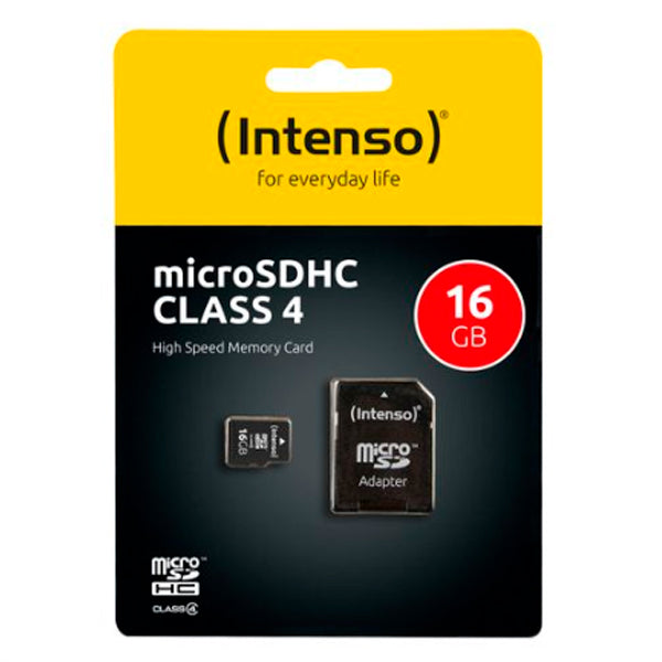 INTENSO MICROSD 16GB CLASS 4 C\ ADAPTADOR