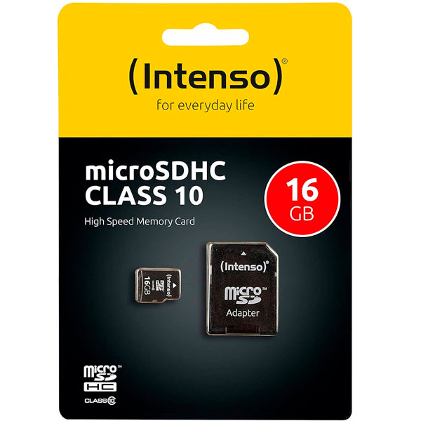 INTENSO MICROSD 16GB CLASS 10 C\ ADAPTADOR