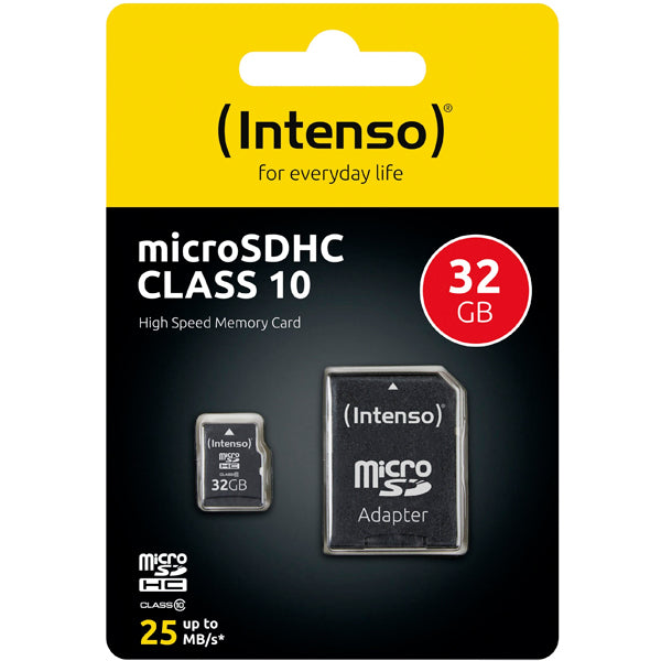 INTENSO MICROSD 32GB CLASS 10 C\ ADAPTADOR