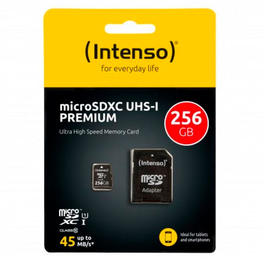 INTENSO MICROSD 256GB UHS-I PREMIUM C\ ADAPTADOR