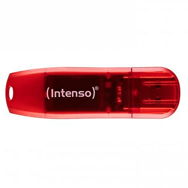 INTENSO PENDRIVE 32GB USB 2.0 RAINBOWLINE VERMELHA
