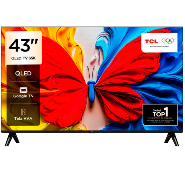 TCL QLED TV 43" FHD HDR10 GOOGLE TV 43SK5