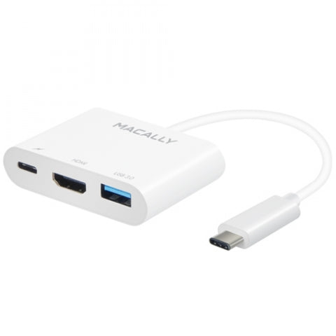 MACALLY - ADAPTADOR USB-C - HDMI 4K (+ USB E USB-C)