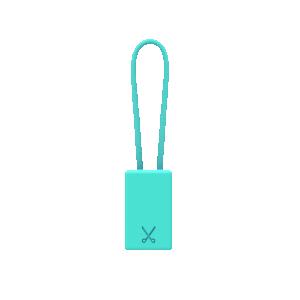 PHILO - KEYCHAIN LIGHTNING CABLE 20CM (LIGHT BLUE)