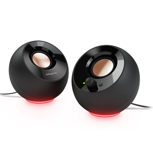 CREATIVE COLUNAS PEBBLE SE 2.0 USB-C RGB BLACK