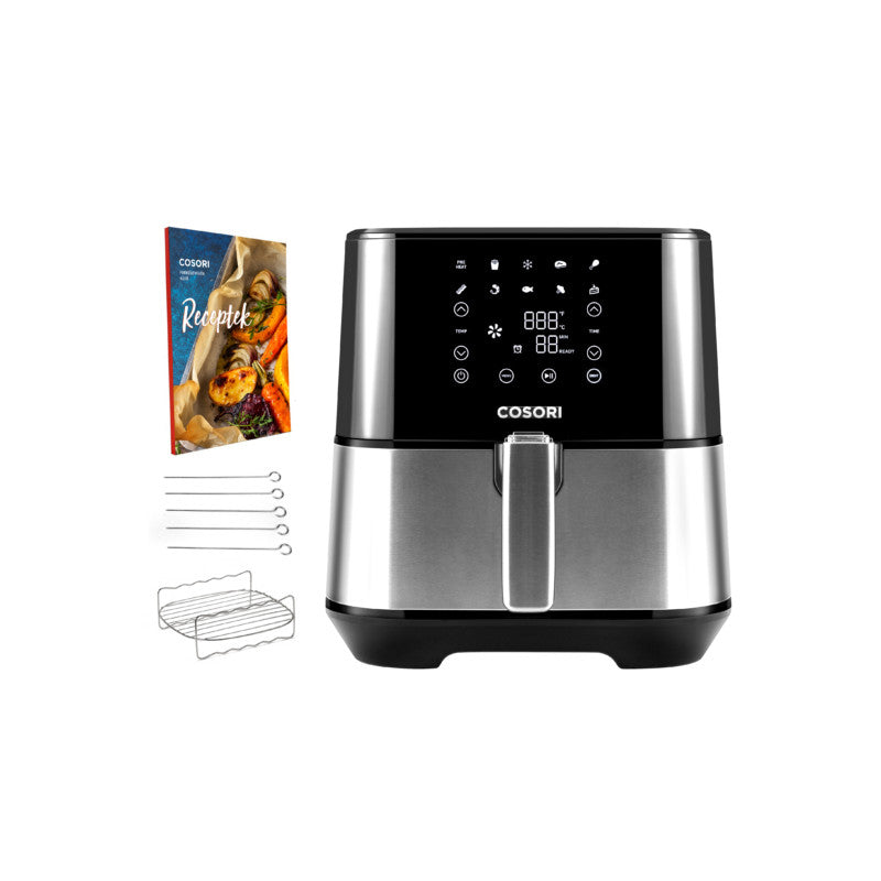 COSORI - AIR FRYER STAINLESS CHEF EDITION PRETA 5,5L KOSP0004EUN