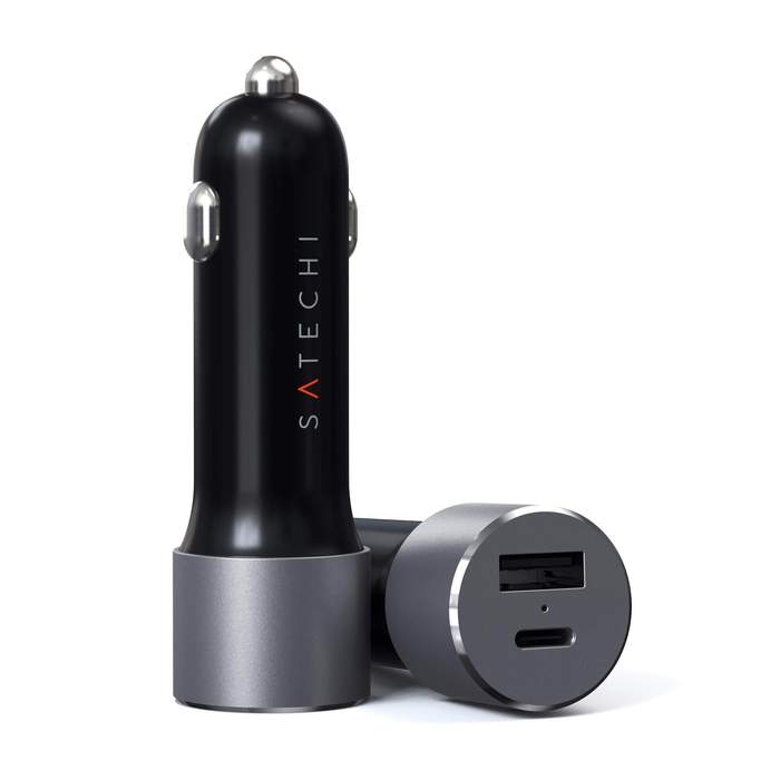 SATECHI - 72W USB-C PD CAR CHARGER (SPACE GREY)