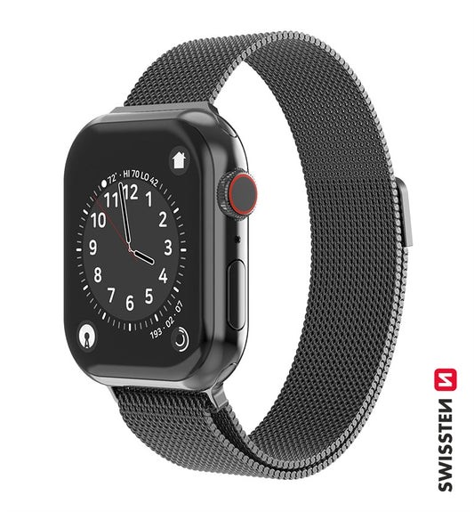 SWISSTEN - MESH BAND FOR APPLE WATCH 38-41MM (BLACK)