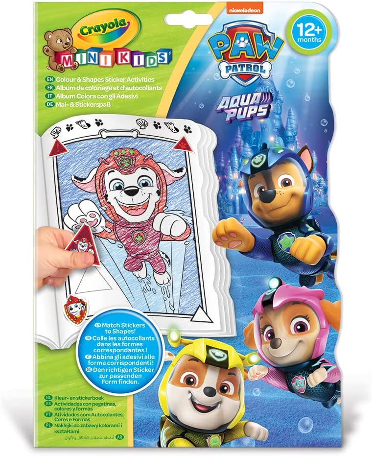 CRAYOLA - MINI KIDS LIVRO DE COLORIR PAW PATROL+STICKERS