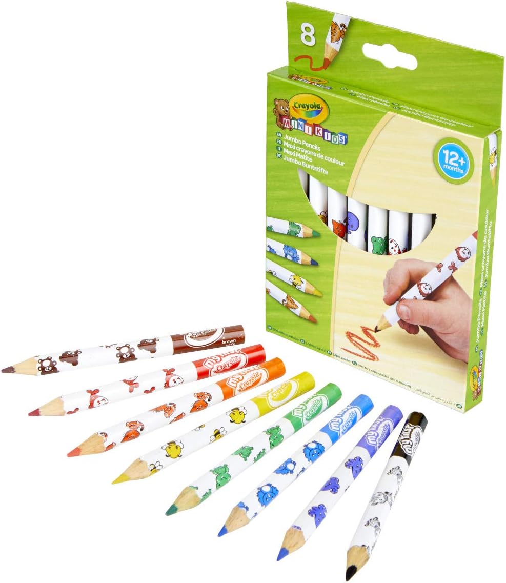 CRAYOLA - MINI KIDS MAXI LÁPIS DE COLORIR (8X)