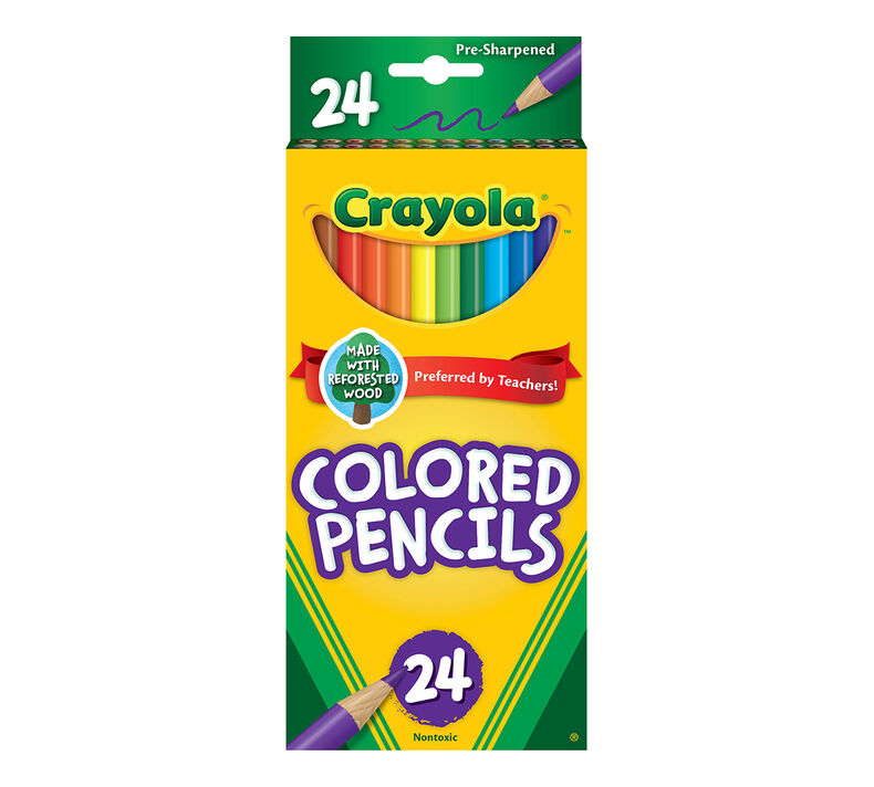 CRAYOLA - COLOURED PENCILS 24X