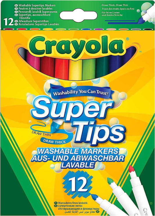CRAYOLA - SUPER TIPS (12X)