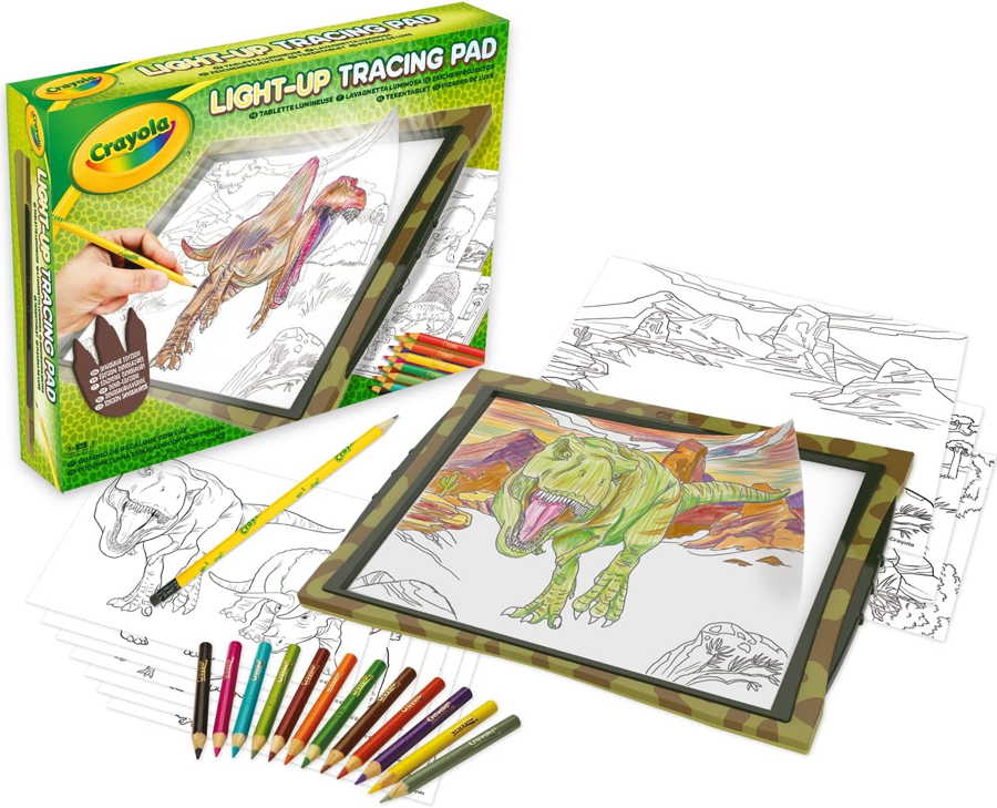 CRAYOLA - SET CRIATIVO LIGHT-UP TRACING PAD DINOSSAUROS