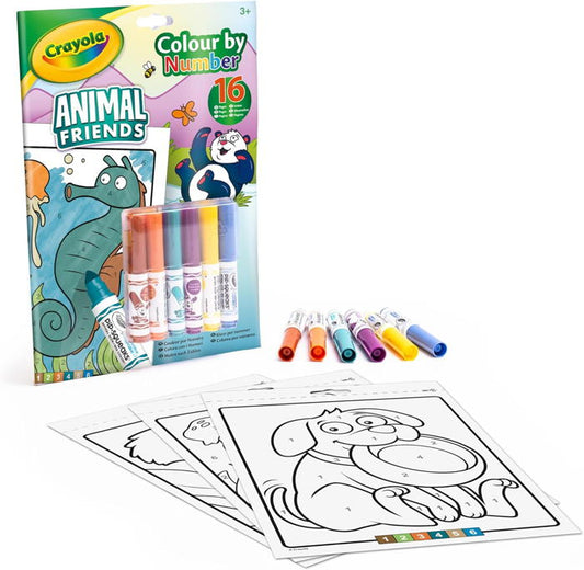CRAYOLA - FOLHAS DE COLORIR ANIMAL FRIENDS + MARCADORES