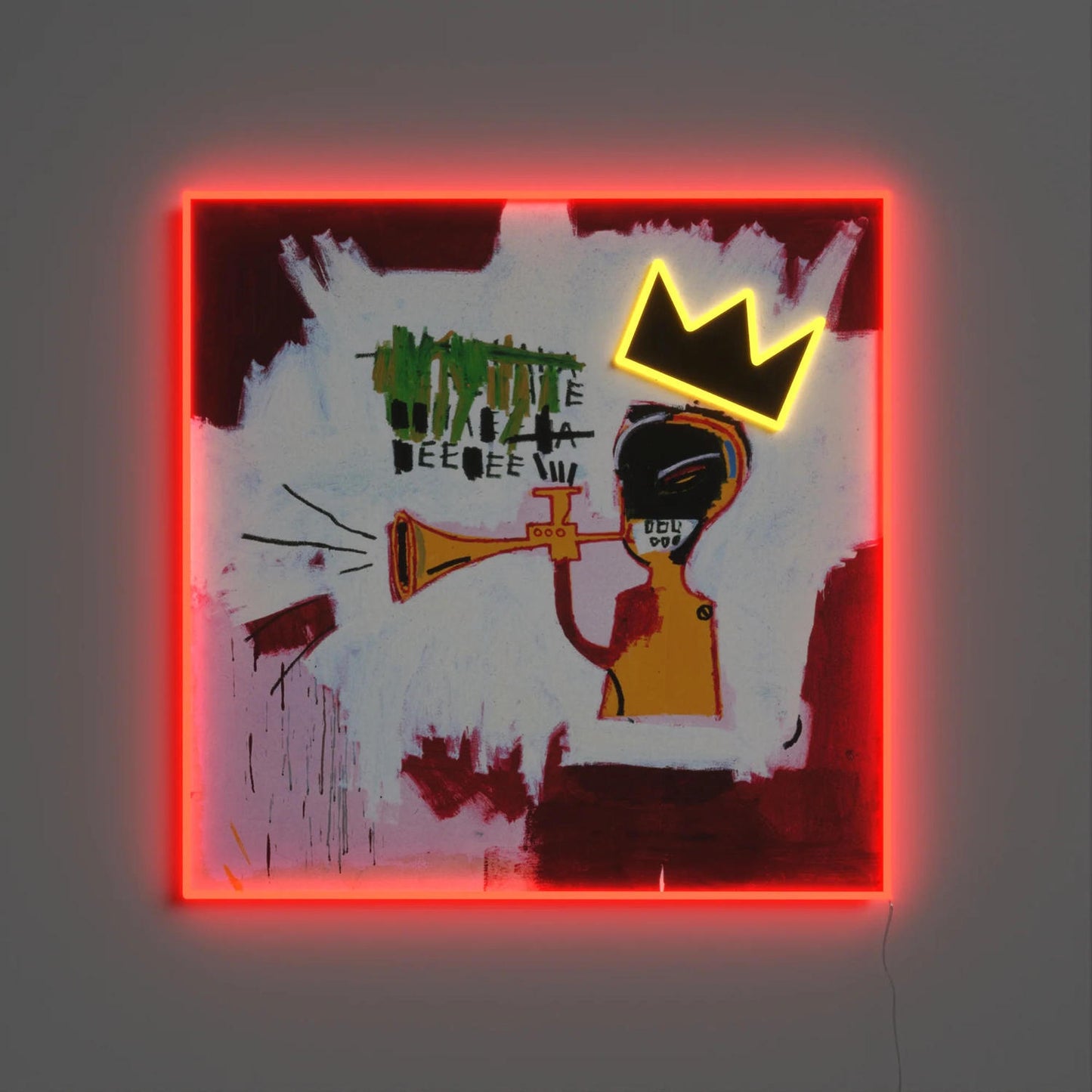 YELLOWPOP - JEAN BASQUIAT TRUMPET PAINTING