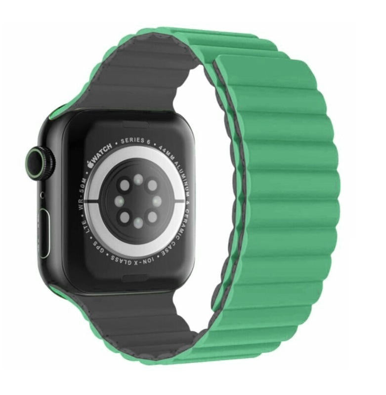 SWISSTEN - WAVE MAGNETIC APPLE WATCH 38-41MM (GREEN/GREY)
