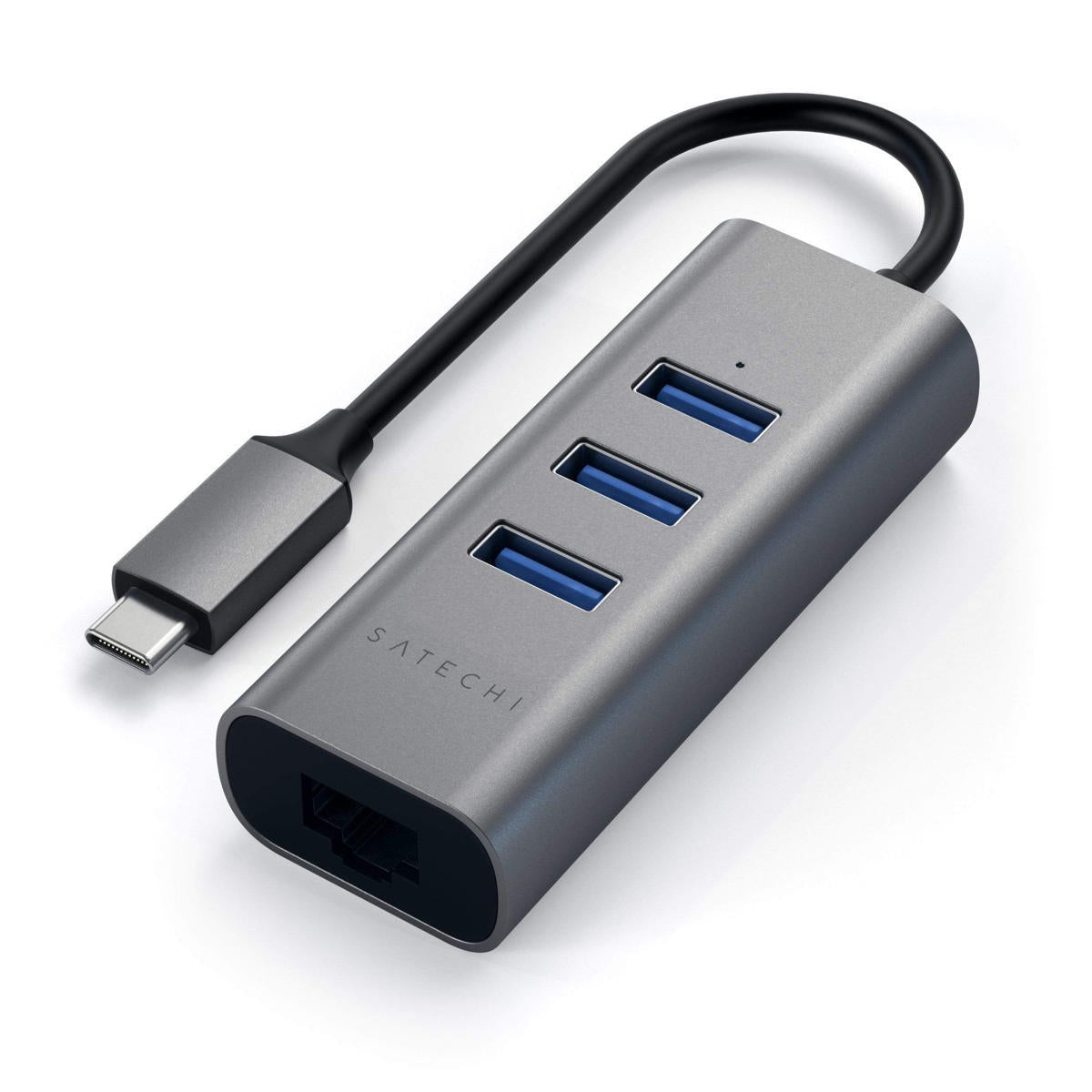 SATECHI - USB-C 2IN1 HUB WITH ETHERNET (SPACE GREY)