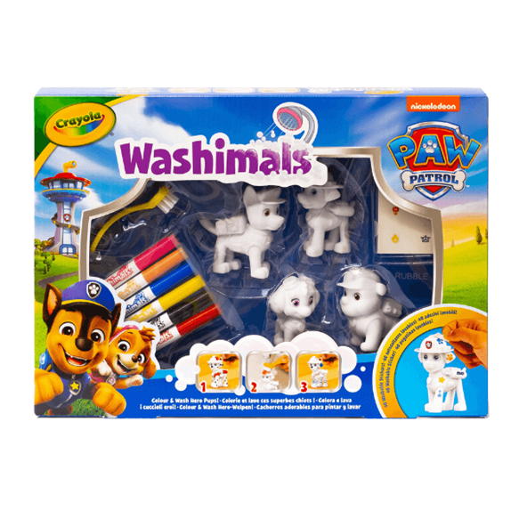 CRAYOLA - WASHIMALS PETS PAW PATROL SET 4X