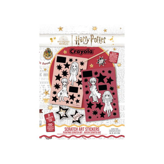 CRAYOLA - FOLHAS DE RASPAR E AUTOCOLANTES HARRY POTTER