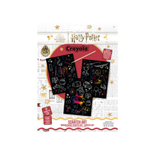 CRAYOLA - FOLHAS DE RASPAR HARRY POTTER