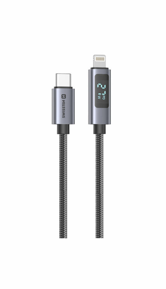 SWISSTEN - CABO LCD USB-C - LIGHTNING 1.5M