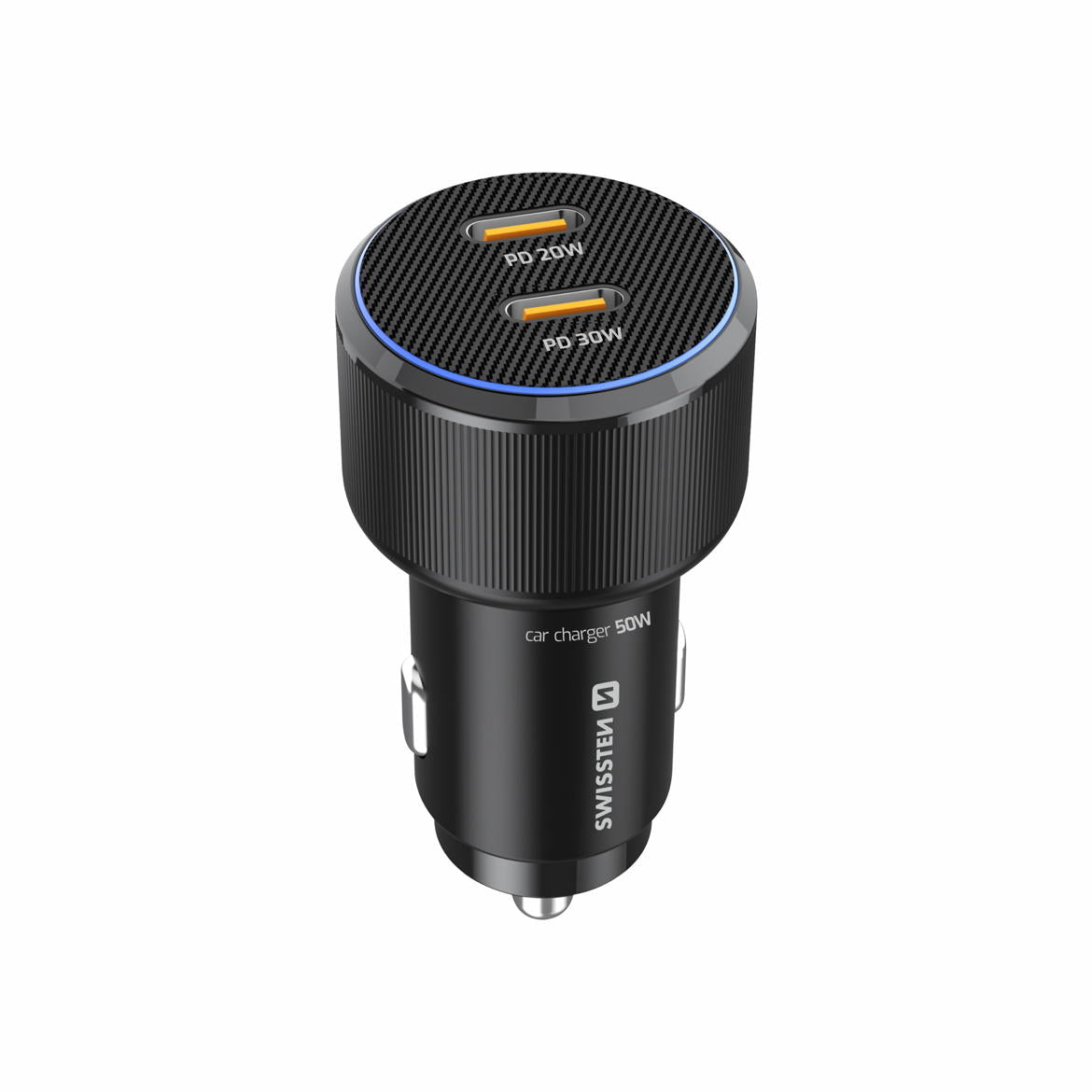 SWISSTEN - CAR CHARGER 50W 2X USB-C PD