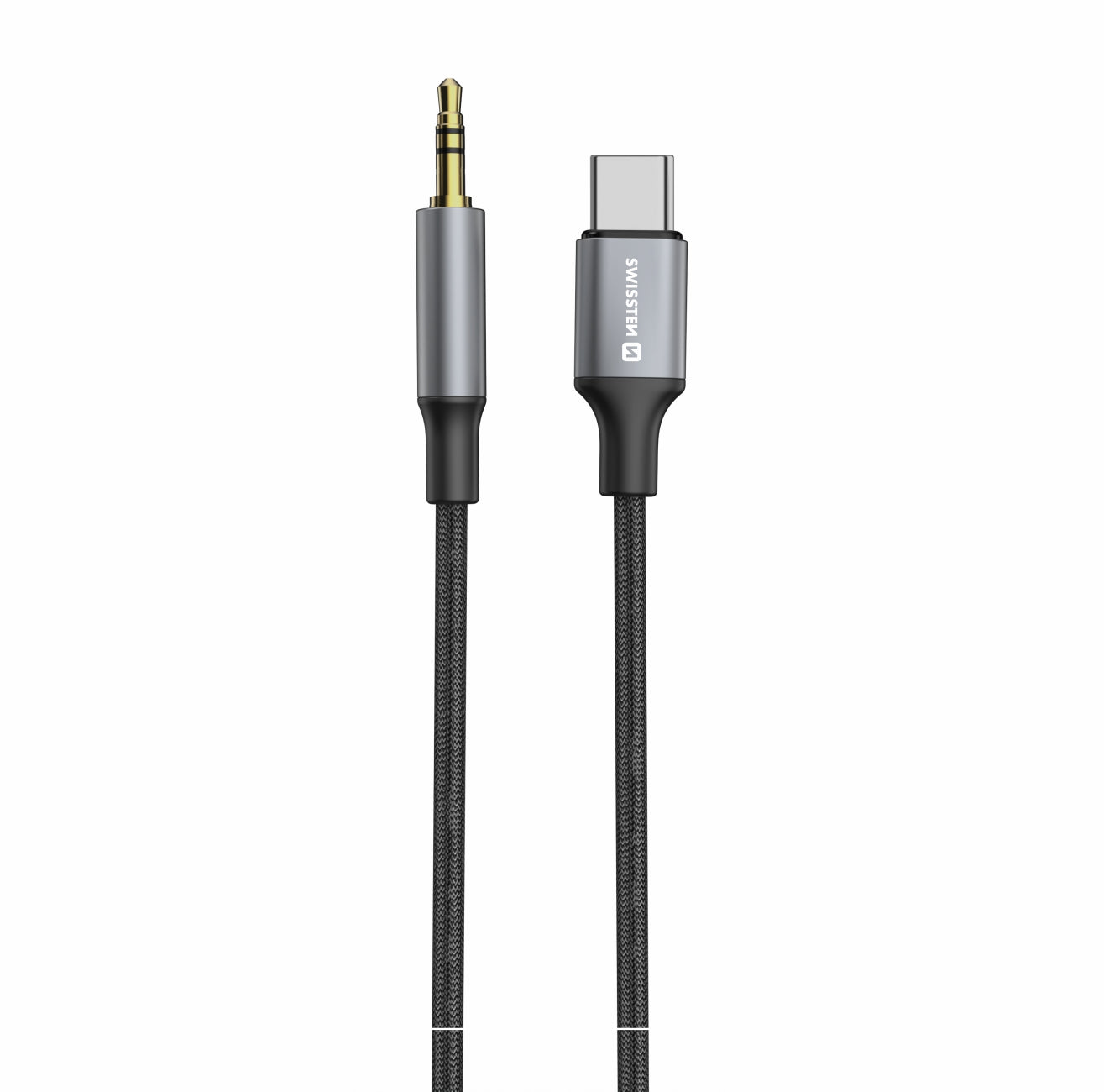 SWISSTEN - CABO USB-C PARA MINI-JACK 1.5M (BLACK)