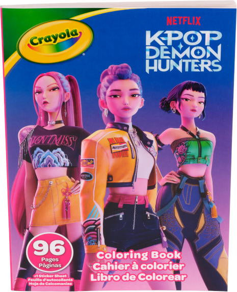 CRAYOLA - K-POP LIVRO COLORIR 96X + STICKERS