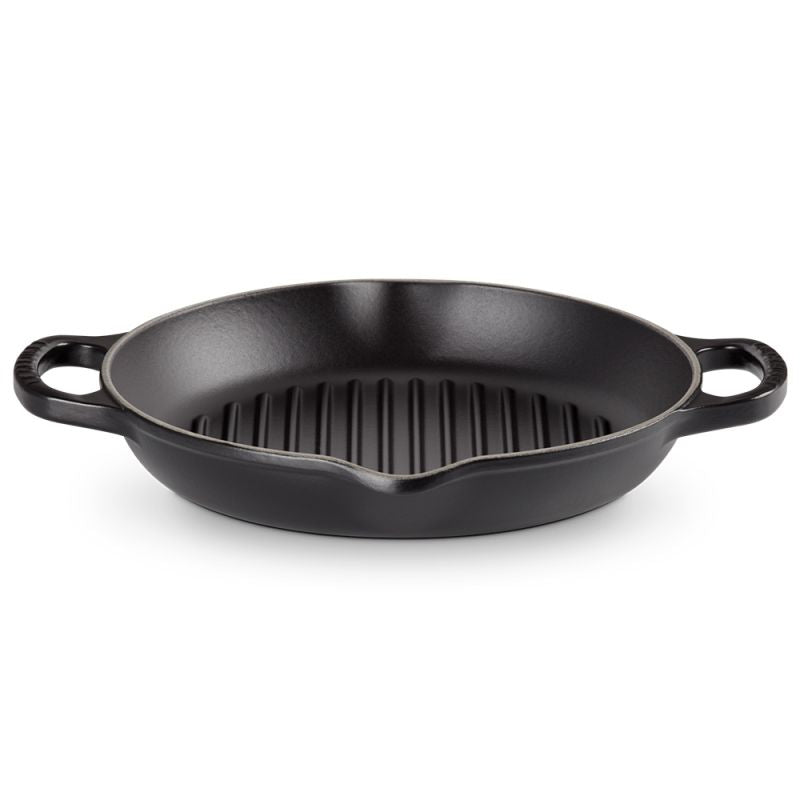 LE CREUSET - PARRILLA SIGNATURE GRILL REDONDA NEGRO MATE 25 20208250000422