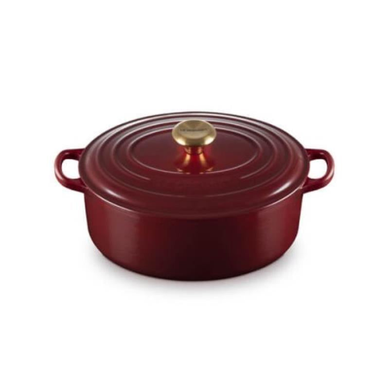 LE CREUSET - COCOTTE OVAL SIGNATURE 27 GARNET 21178279494441