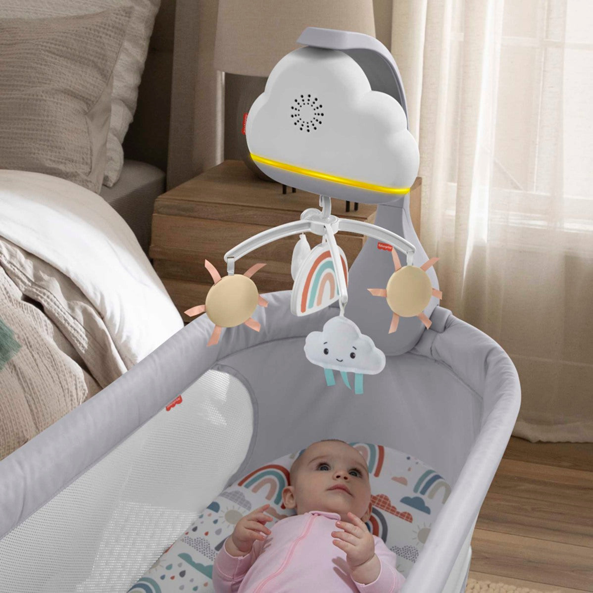 FISHER-PRICE - MÓVEL CABECEIRA ARCO-IRIS HBP40