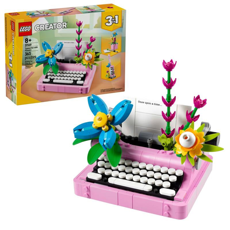 LEGO MÁQUINA DE ESCREVER COM FLORES 31169
