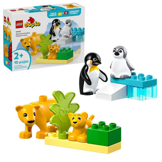 LEGO ANIMAIS SELVAGENS:PINGUINS E LEÕES 10442