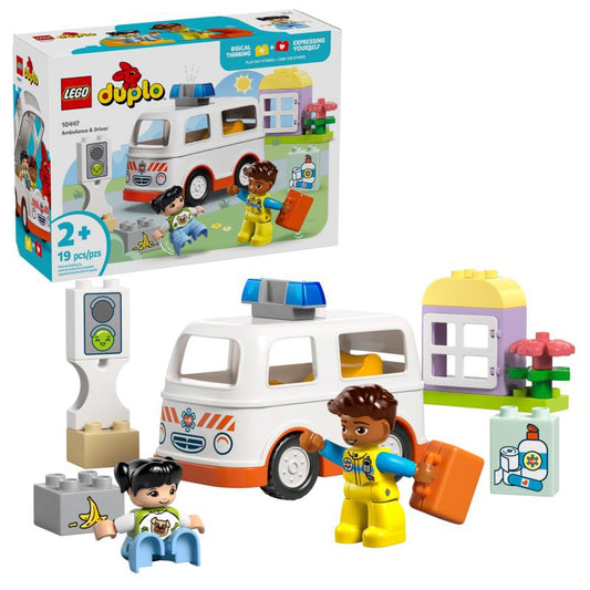 LEGO AMBULâNCIA E CONDUTOR 10447