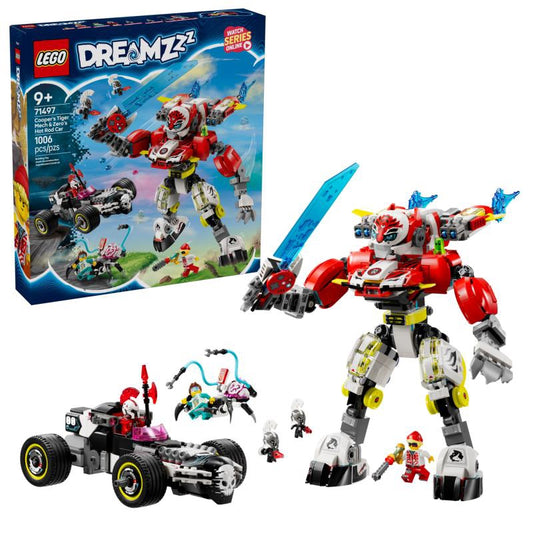 LEGO TIGRE ROBÔ DO COOPER E HOT ROD DO ZERO 71497
