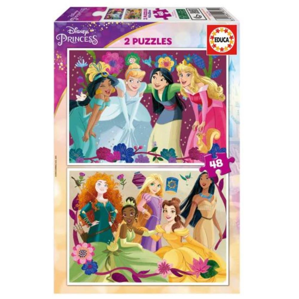 EDUCA - PUZZLE 2X48 DISNEY PRINCESS 19675
