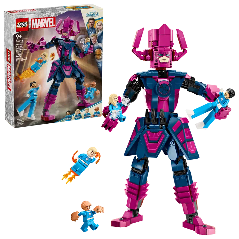 LEGO QUARTETO FANTÁSTICO VS. FIGURA DE CONSTRUÇÃO DE GALACTUS 76316