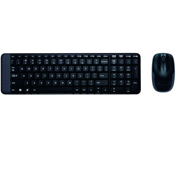 LOGITECH TECLADO RATO WIRELESS COMBO MK220 USB ESPANHOL PRETO