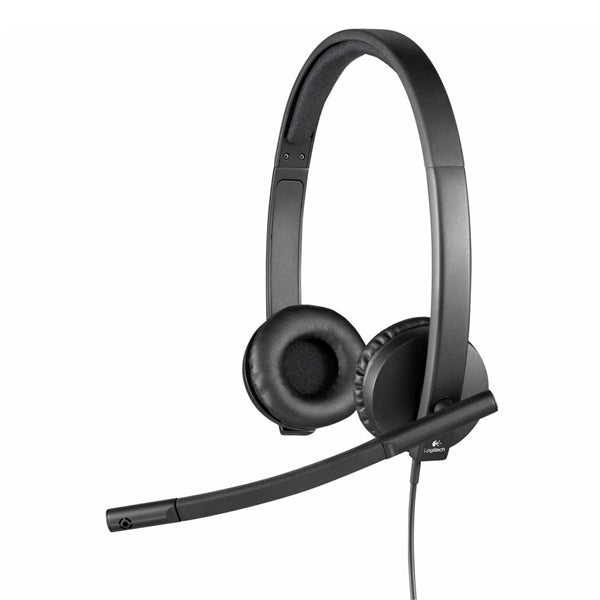 LOGITECH HEADSET C/ FIOS CALL CENTER USB TYPE-C PRETO